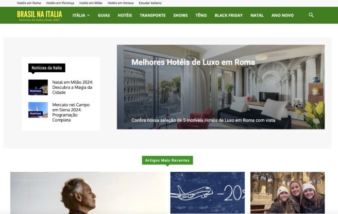 Brasil na Italia homepage Brasil na Italia homepage